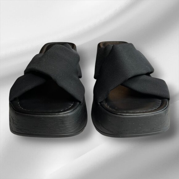 Steve Madden Phoebe Black Slides Size 10 - Picture 2 of 7